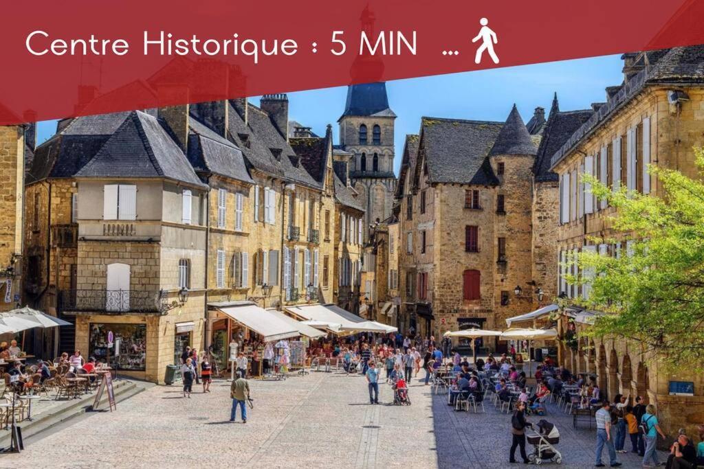 La Regate Avec Jaccuzi A 50 M Du Centre Historique Apartman Sarlat-la-Canéda Kültér fotó